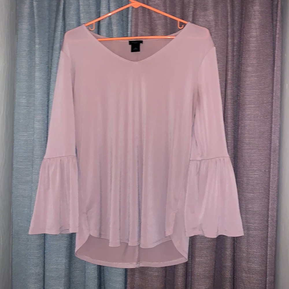 Dusty pink long sleeved blouse